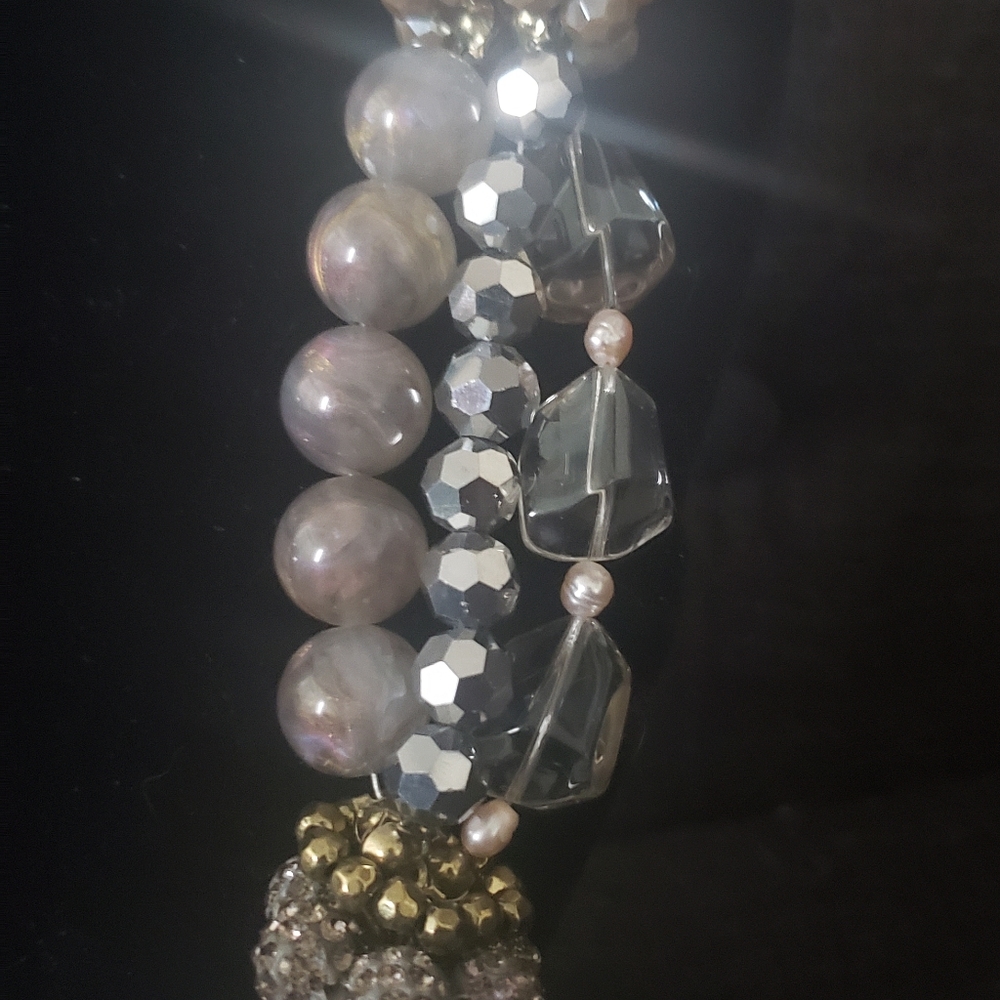 Elegant multi-stand necklace